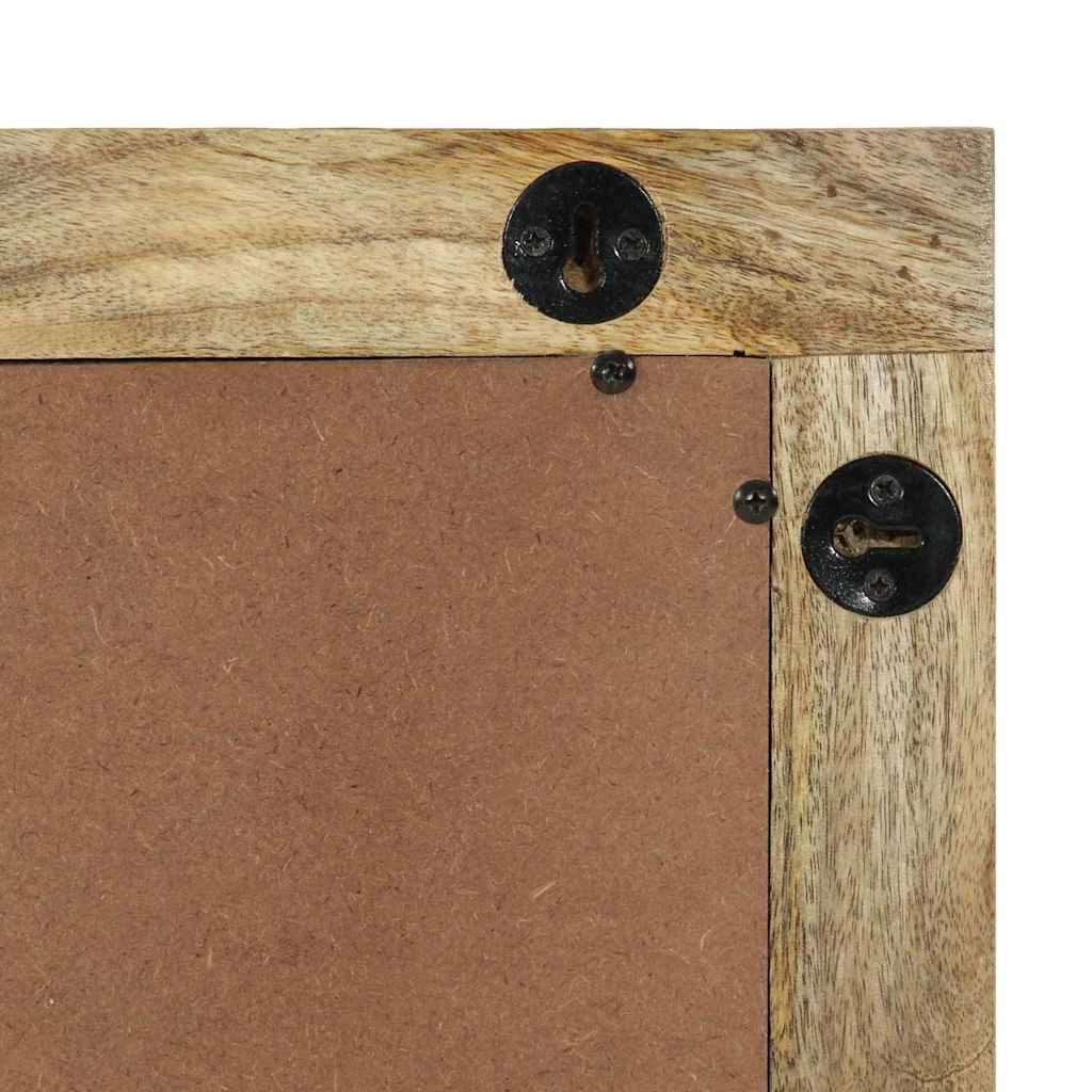vidaXL Bathroom Mirror Rectangular Natural 50 x 2.5 x 70 cm