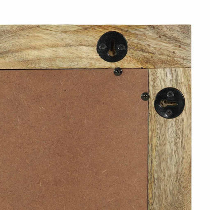 vidaXL Bathroom Mirror Rectangular Natural 50 x 2.5 x 70 cm