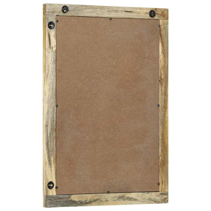 vidaXL Bathroom Mirror Rectangular Natural 50 x 2.5 x 70 cm