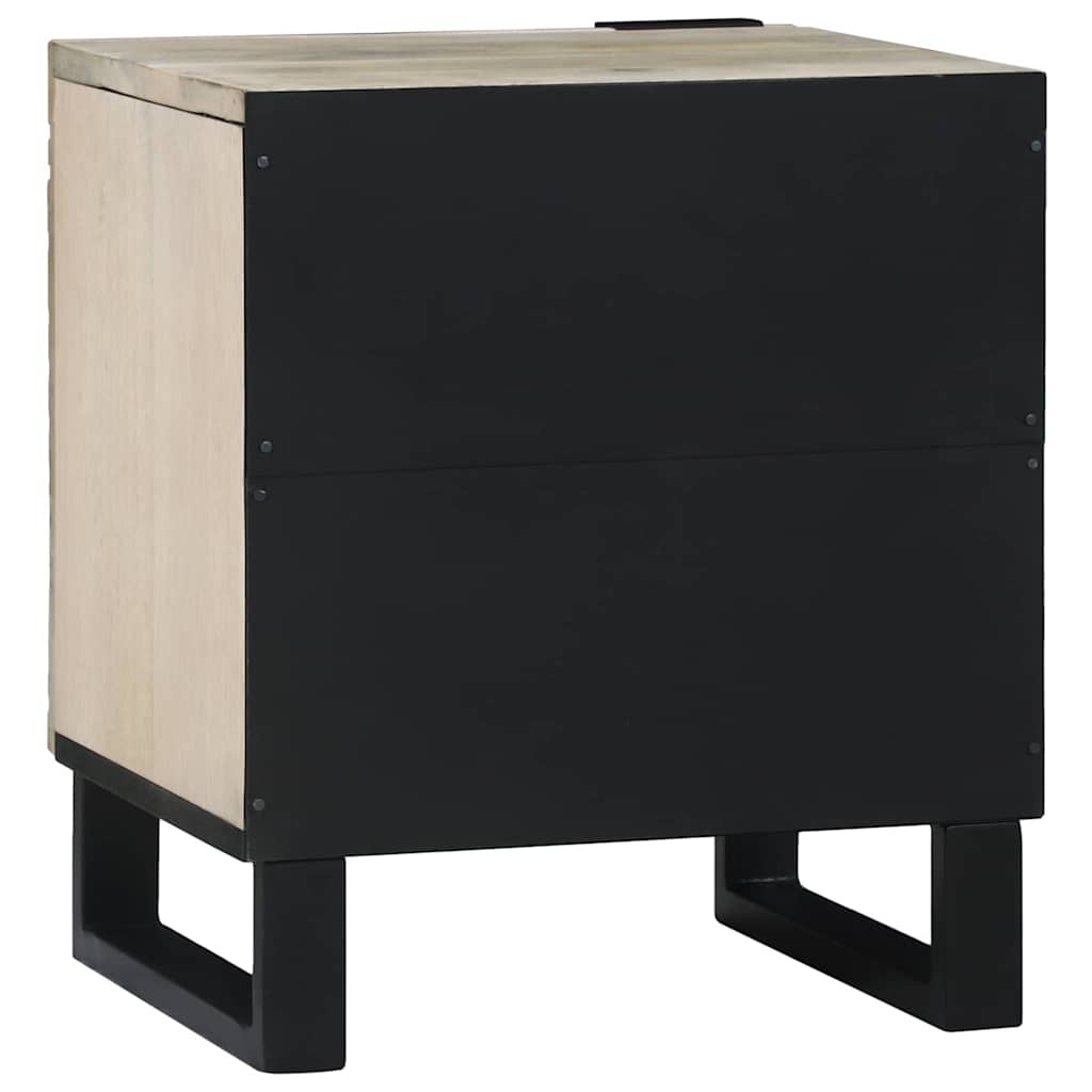 vidaXL Bedside Cabinet 2 pcs White 40 x 33 x 46 cm Engineered Wood