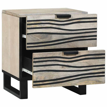 vidaXL Bedside Cabinet White 40 x 33 x 46 cm Engineered Wood