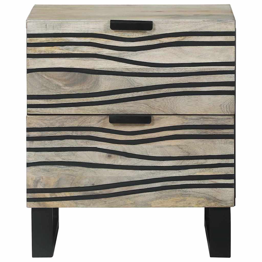 vidaXL Bedside Cabinet White 40 x 33 x 46 cm Engineered Wood