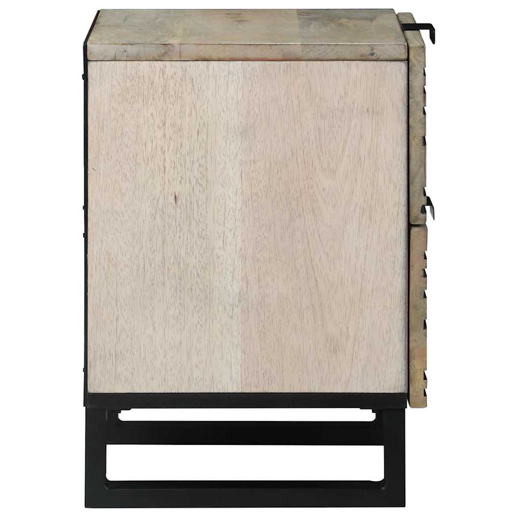vidaXL Bedside Cabinet White 40 x 33 x 46 cm Engineered Wood