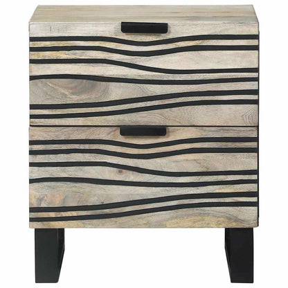 vidaXL Bedside Cabinet 2 pcs White 40 x 33 x 46 cm Engineered Wood