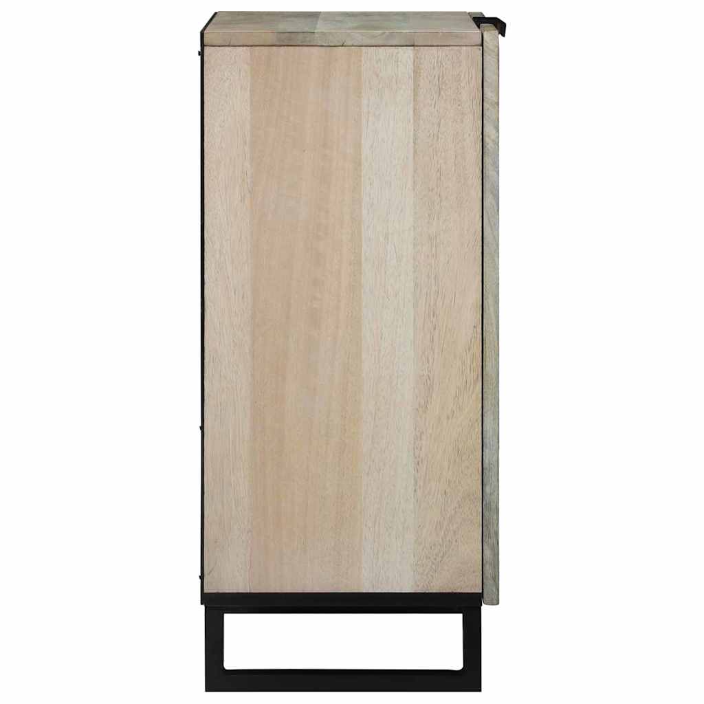 vidaXL Sideboard White 60 x 33.5 x 75 cm Solid Mango Wood