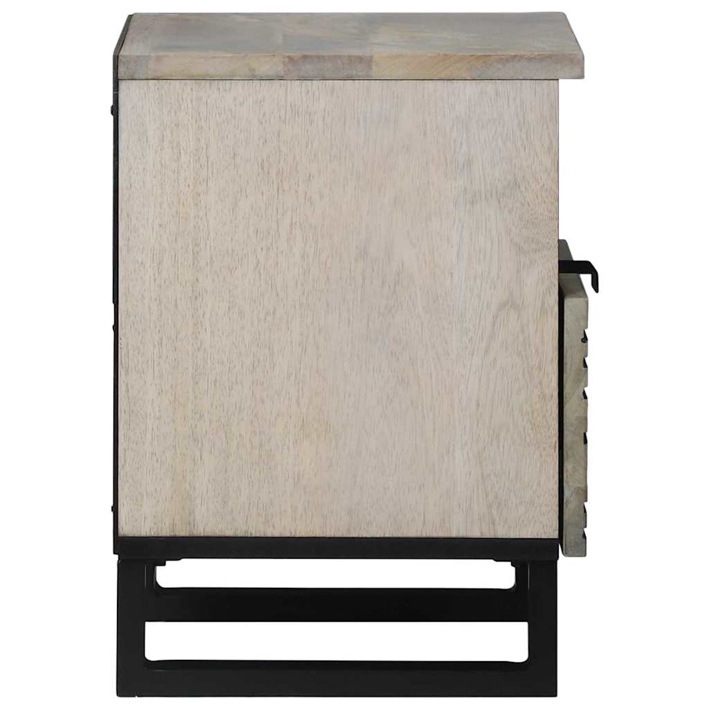 vidaXL Bedside Cabinet 2 pcs White 40 x 33 x 46 cm Engineered Wood