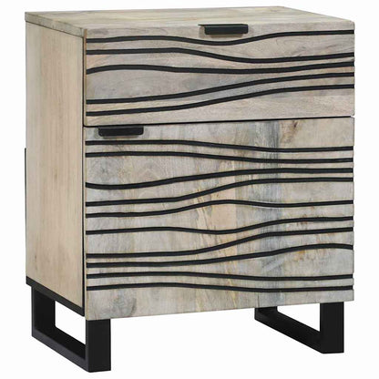 vidaXL Bedside Cabinet White 50 x 33 x 60 cm Engineered Wood