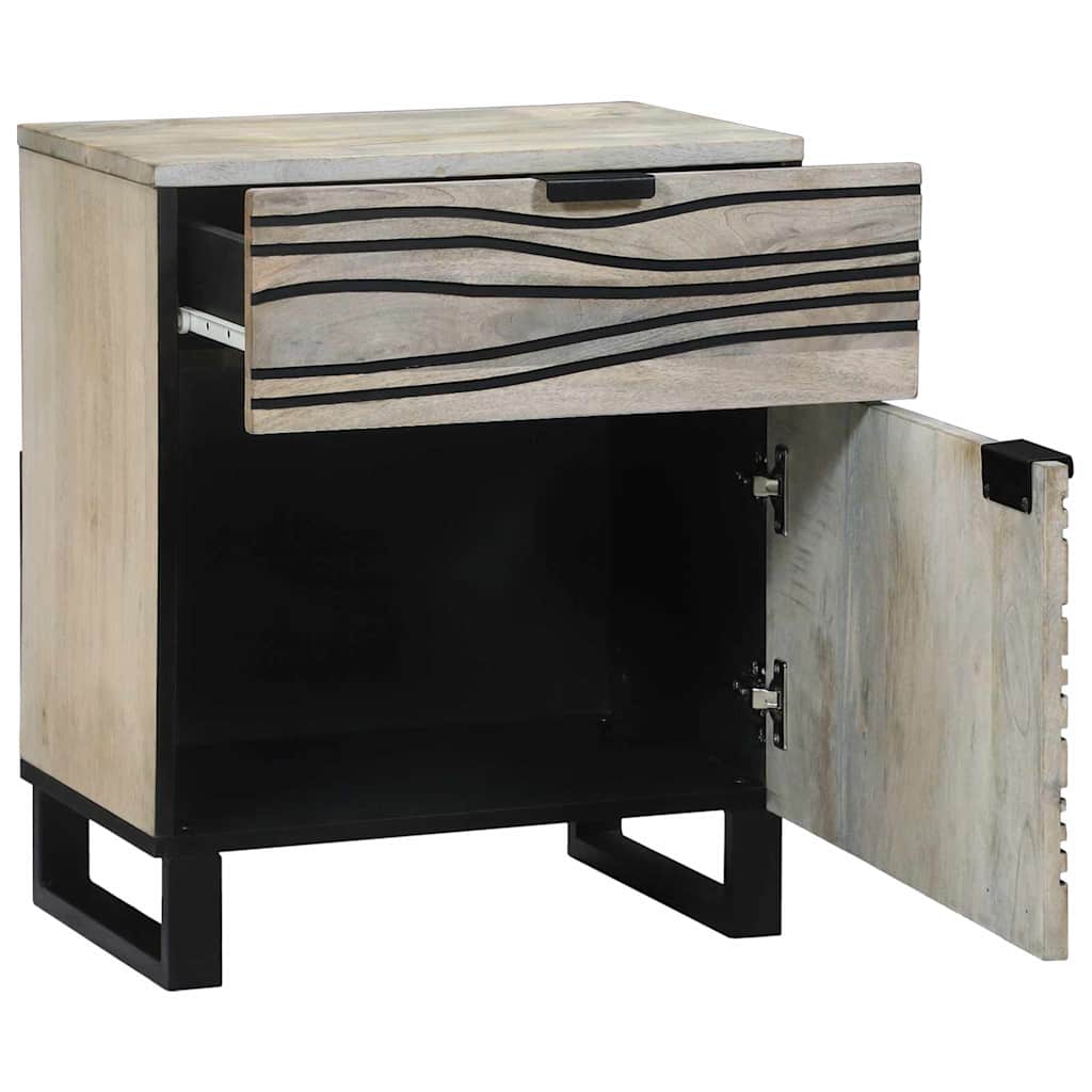 vidaXL Bedside Cabinet White 50 x 33 x 60 cm Engineered Wood