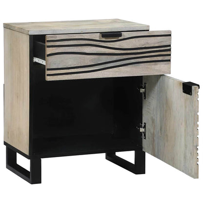 vidaXL Bedside Cabinet White 50 x 33 x 60 cm Engineered Wood