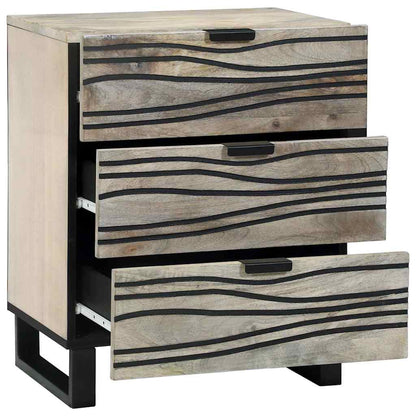 vidaXL Bedside Cabinet White 50 x 33 x 62 cm Engineered Wood