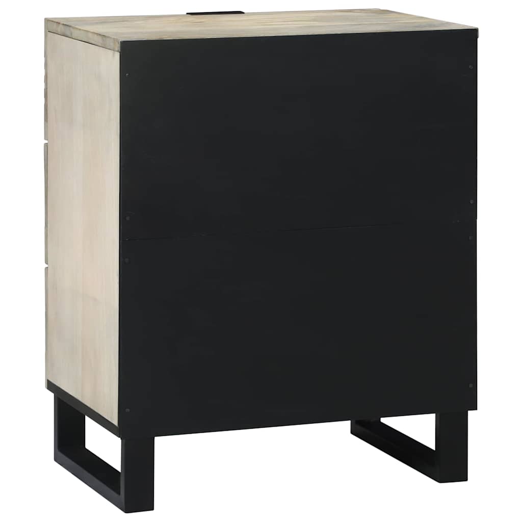 vidaXL Bedside Cabinet White 50 x 33 x 62 cm Engineered Wood