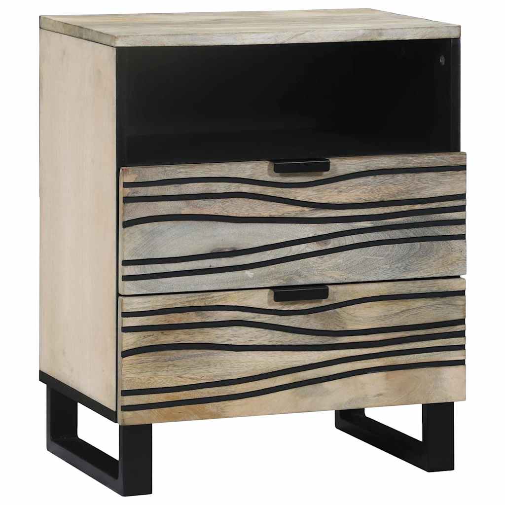 vidaXL Bedside Cabinet White 50 x 33 x 62 cm Engineered Wood