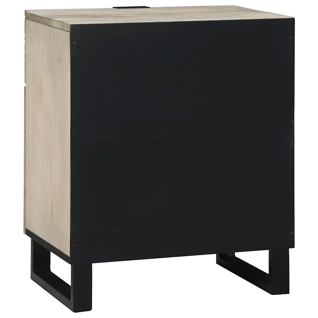 vidaXL Bedside Cabinet White 50 x 33 x 60 cm Engineered Wood