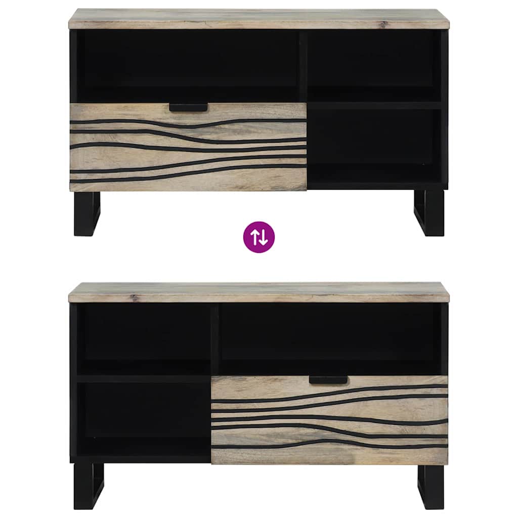 vidaXL TV Units with Drawer White 80 x 33 x 46 cm Engineered wood