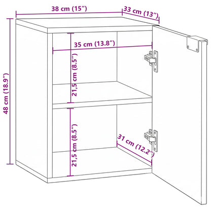vidaXL Bathroom Sink Cabinet White 38 x 33.5 x 48 cm Engineered wood