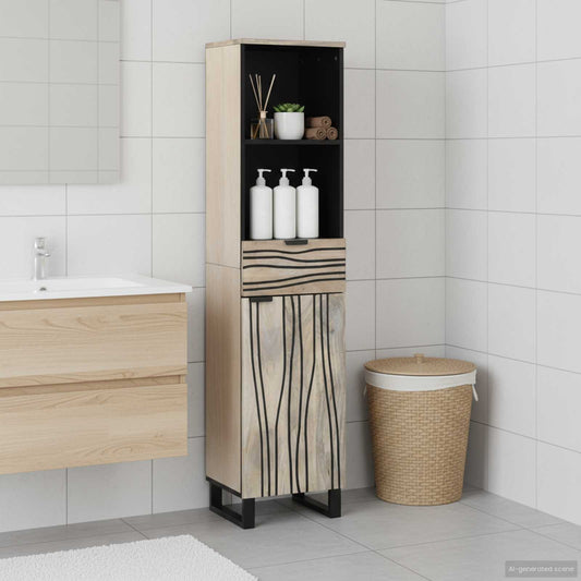 vidaXL Bathroom Cabinet White 38 x 33 x 160 cm Engineered Wood