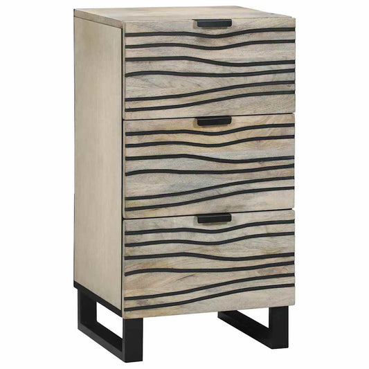 vidaXL Media Storage Cabinets & Racks White and Black 40 x 33 x 75 cm
