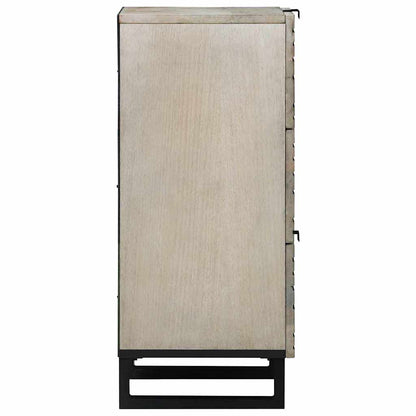 vidaXL Media Storage Cabinets & Racks White and Black 40 x 33 x 75 cm