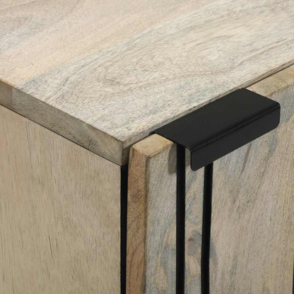 vidaXL Sideboard White 40 x 33 x 75 cm Solid mango wood