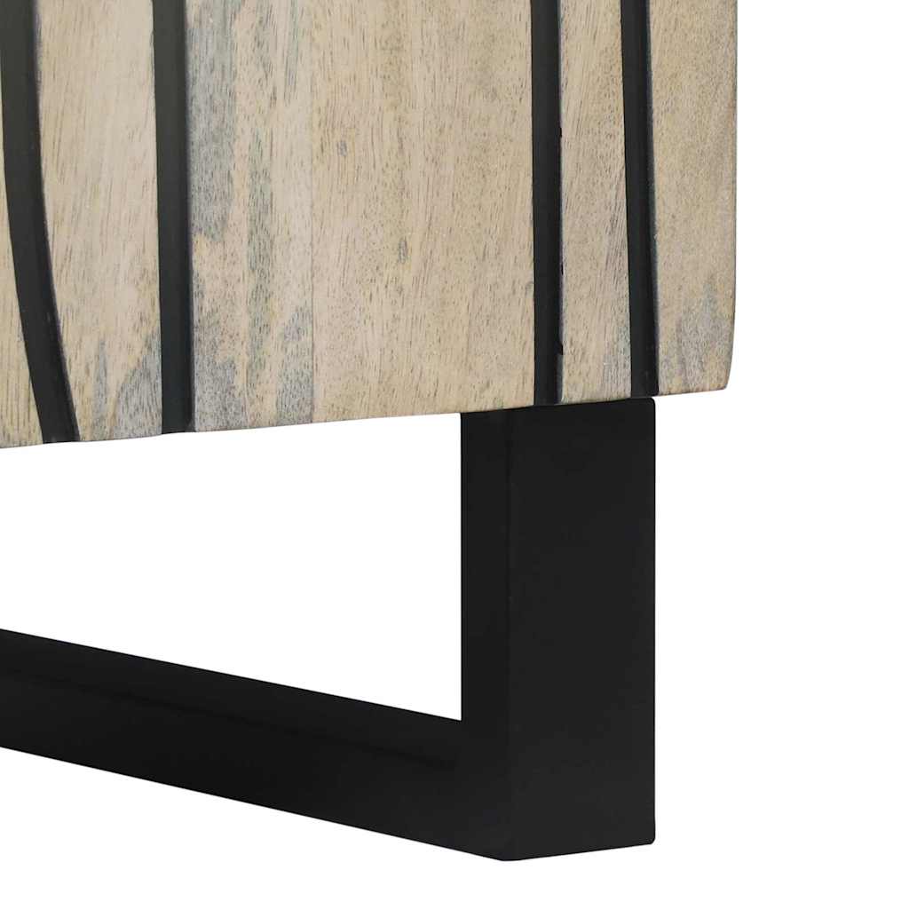 vidaXL Sideboard White 40 x 33 x 75 cm Solid mango wood