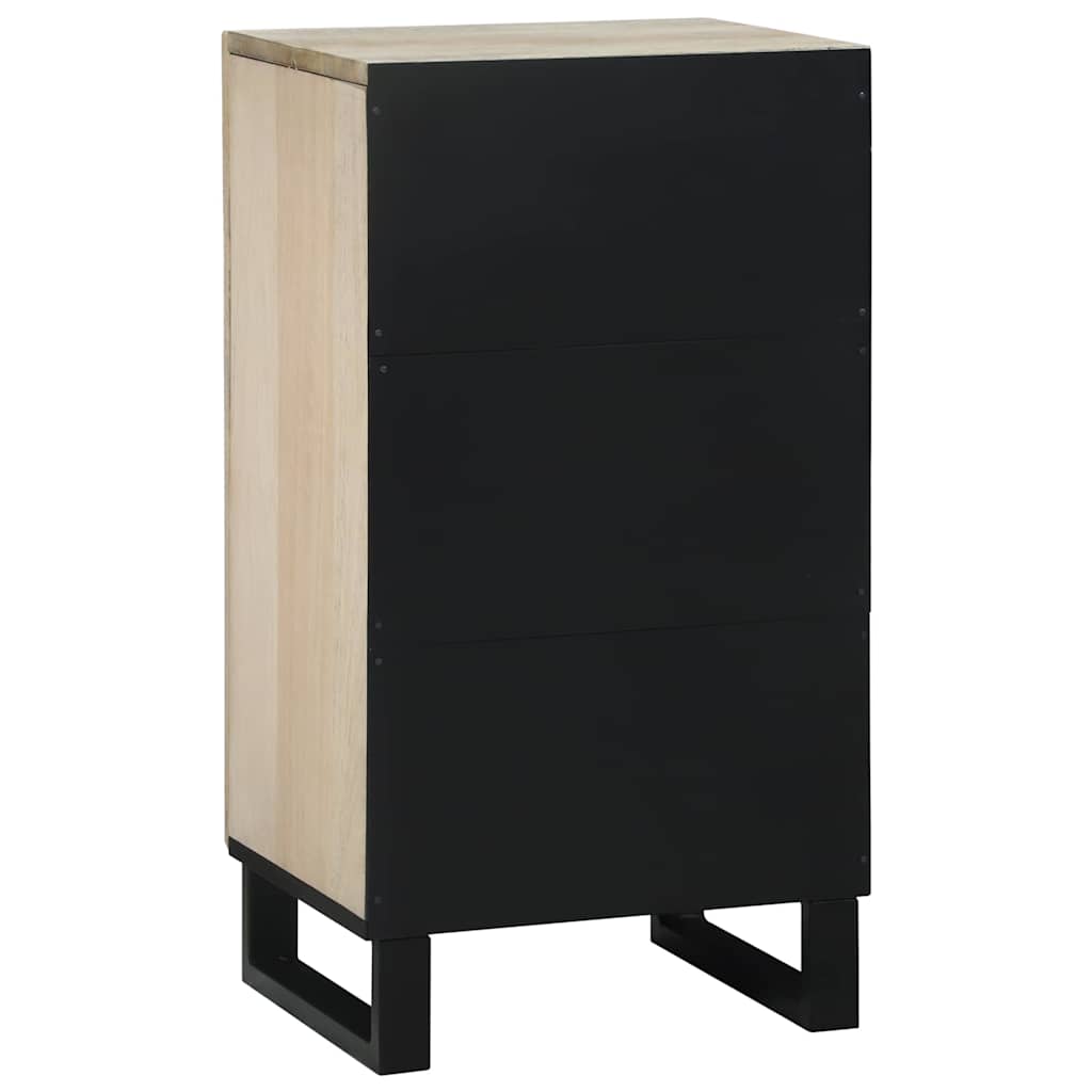 vidaXL Sideboard White 40 x 33 x 75 cm Solid mango wood