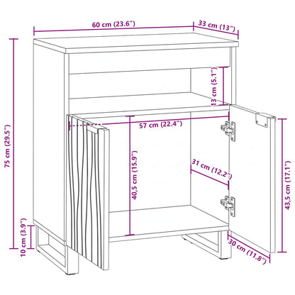 vidaXL Media Storage Cabinets & Racks White and Black 60 x 33 x 75 cm
