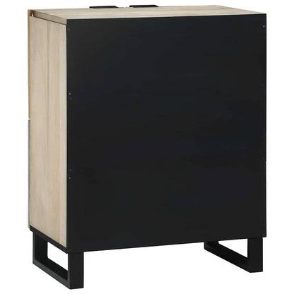 vidaXL Media Storage Cabinets & Racks White and Black 60 x 33 x 75 cm