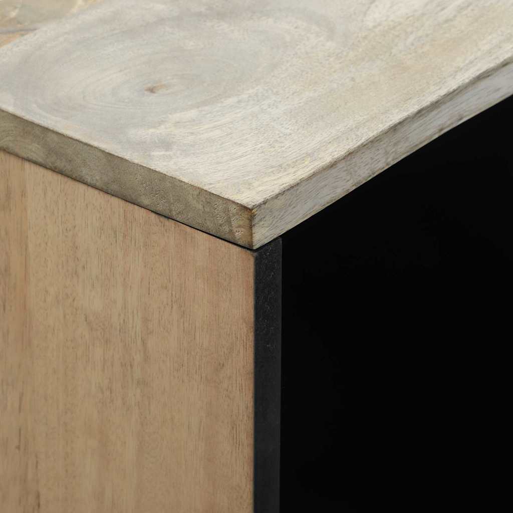 vidaXL Sideboard White 80 x 33 x 75 cm Solid mango wood