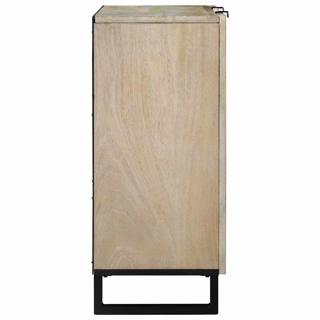 vidaXL Sideboard White 90 x 33 x 75 cm Solid mango wood