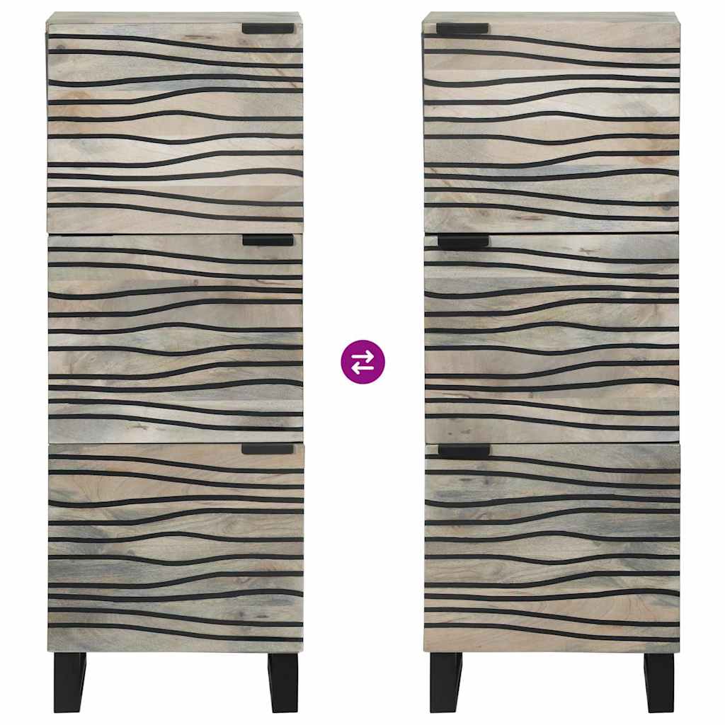 vidaXL Media Storage Cabinets & Racks White and Black 40 x 33 x 110 cm