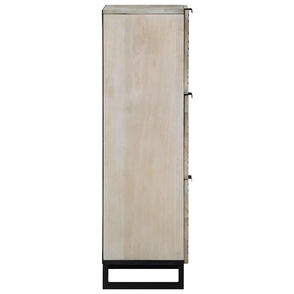 vidaXL Media Storage Cabinets & Racks White and Black 40 x 33 x 110 cm