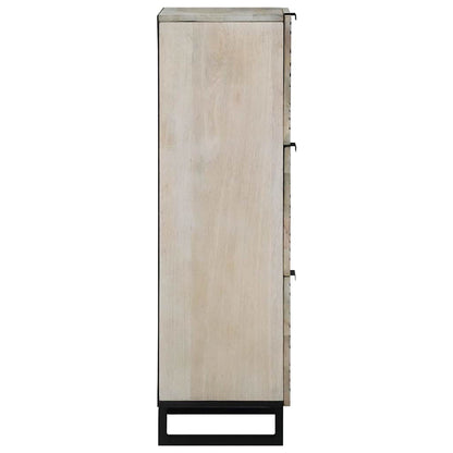 vidaXL Media Storage Cabinets & Racks White and Black 40 x 33 x 110 cm