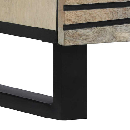 vidaXL Media Storage Cabinets & Racks White and Black 60 x 33 x 100 cm