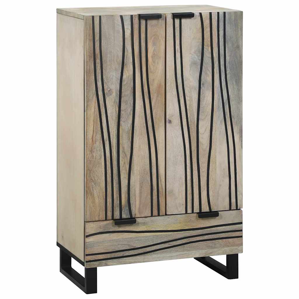 vidaXL Media Storage Cabinets & Racks White and Black 60 x 33 x 100 cm