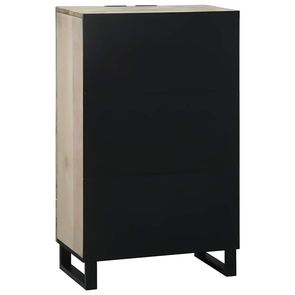 vidaXL Media Storage Cabinets & Racks White and Black 60 x 33 x 100 cm