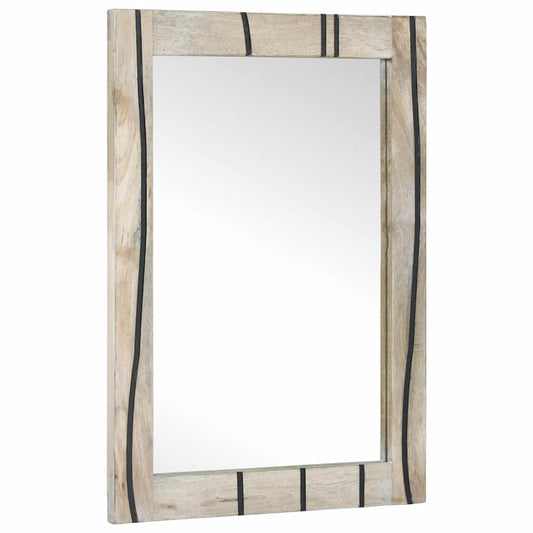 vidaXL Bathroom Mirror Rectangular with Mirror White 50 x 2.5 x 70 cm