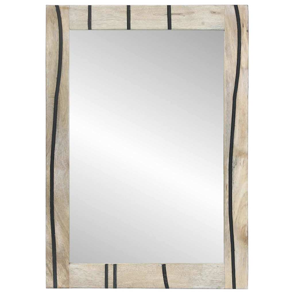 vidaXL Bathroom Mirror Rectangular with Mirror White 50 x 2.5 x 70 cm
