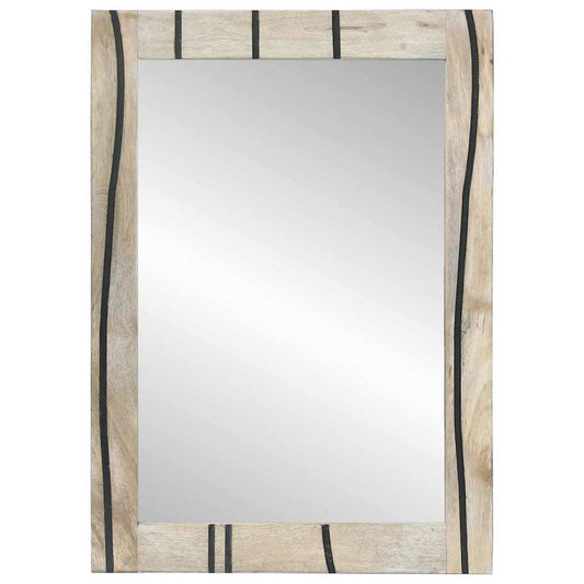 vidaXL Bathroom Mirror Rectangular with Mirror White 50 x 2.5 x 70 cm