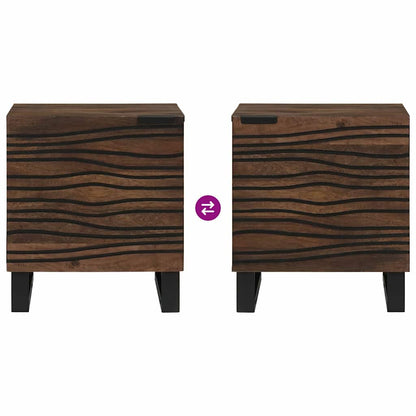 vidaXL Bedside Cabinet Walnut 40 x 33 x 46 cm Engineered Wood