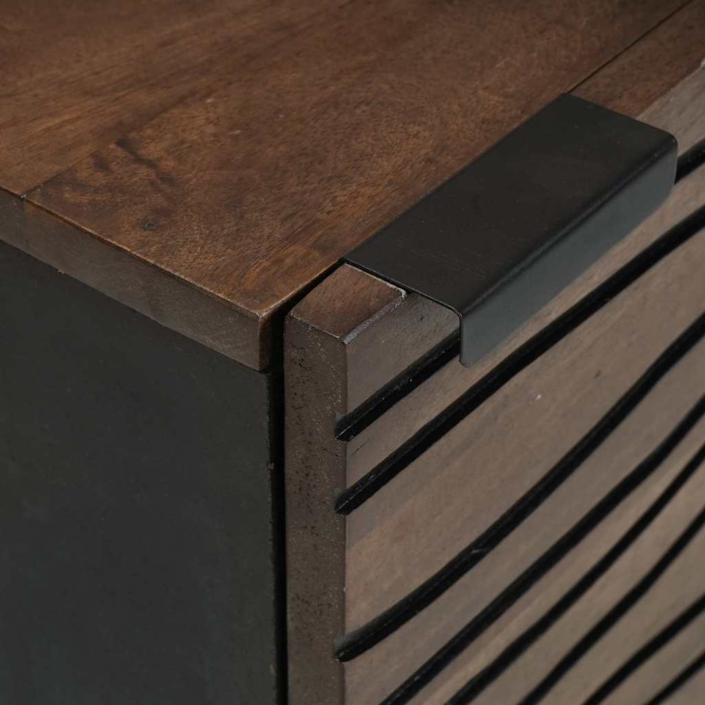 vidaXL Bedside Cabinet 2 pcs Walnut 40 x 33 x 46 cm Engineered Wood
