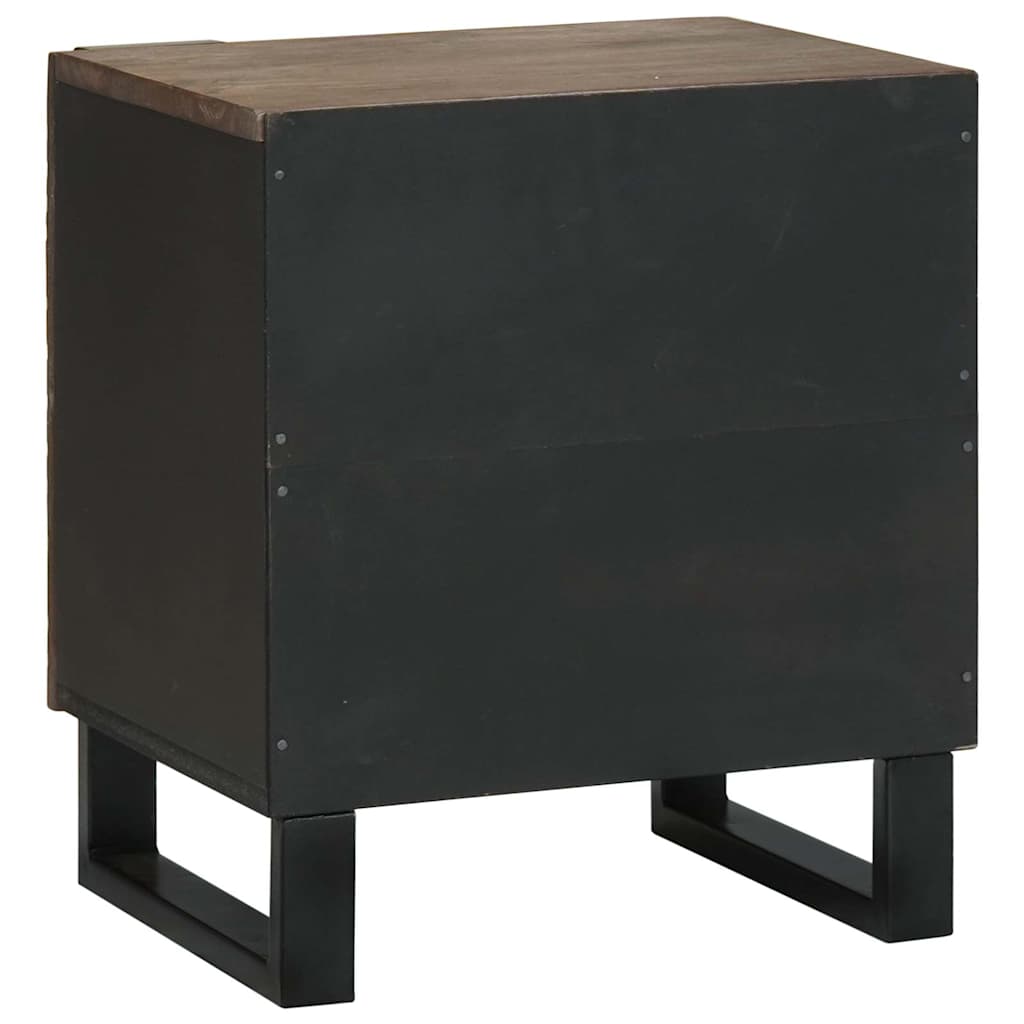 vidaXL Bedside Cabinet 2 pcs Walnut 40 x 33 x 46 cm Engineered Wood