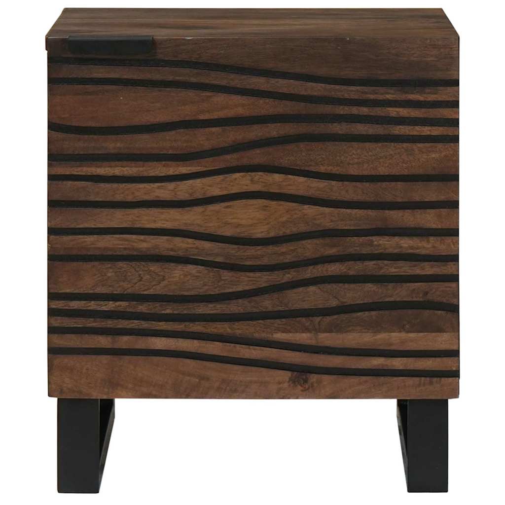 vidaXL Bedside Cabinet 2 pcs Walnut 40 x 33 x 46 cm Engineered Wood