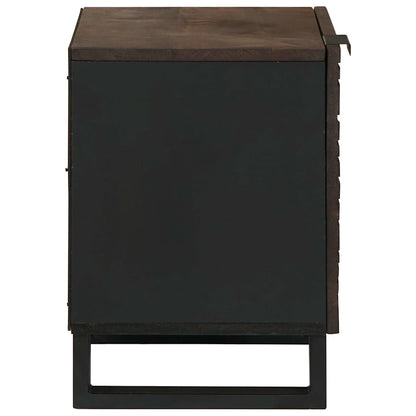 vidaXL Bedside Cabinet 2 pcs Walnut 40 x 33 x 46 cm Engineered Wood