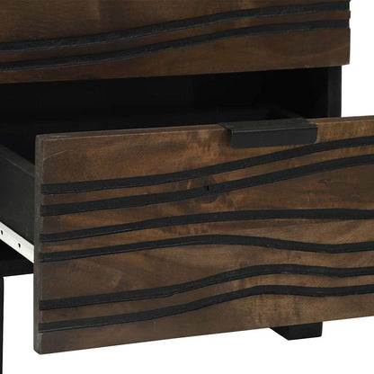 vidaXL Bedside Cabinet 2 pcs Walnut 40 x 33 x 46 cm Engineered Wood
