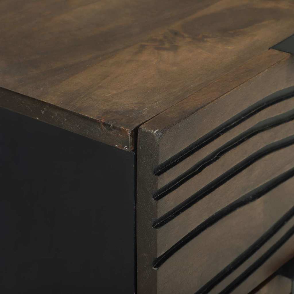 vidaXL Bedside Cabinet 2 pcs Walnut 40 x 33 x 46 cm Engineered Wood