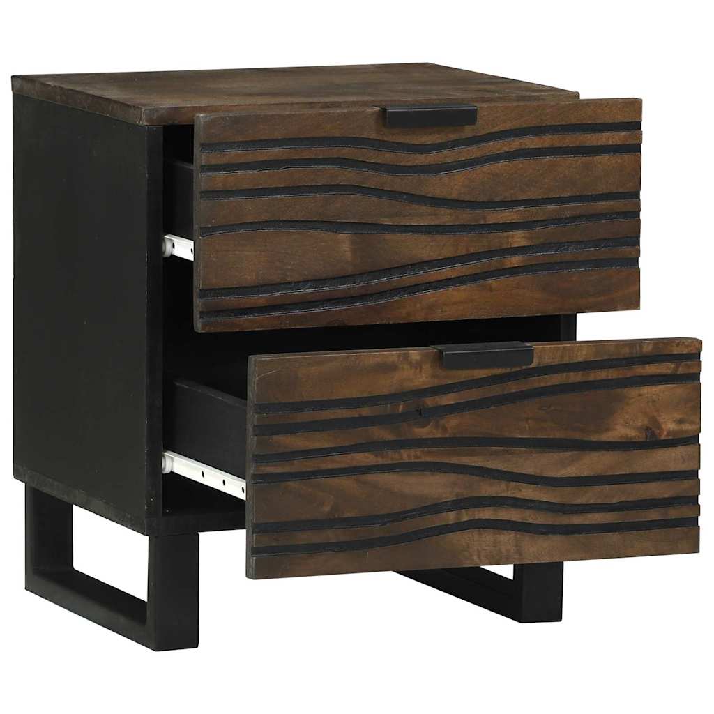 vidaXL Bedside Cabinet 2 pcs Walnut 40 x 33 x 46 cm Engineered Wood