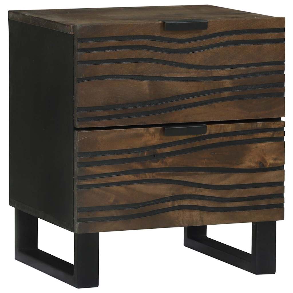 vidaXL Bedside Cabinet 2 pcs Walnut 40 x 33 x 46 cm Engineered Wood