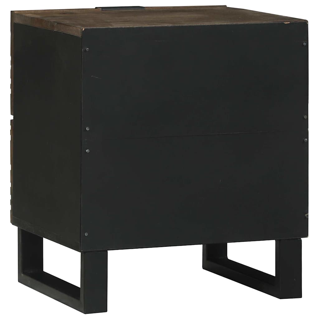 vidaXL Bedside Cabinet 2 pcs Walnut 40 x 33 x 46 cm Engineered Wood