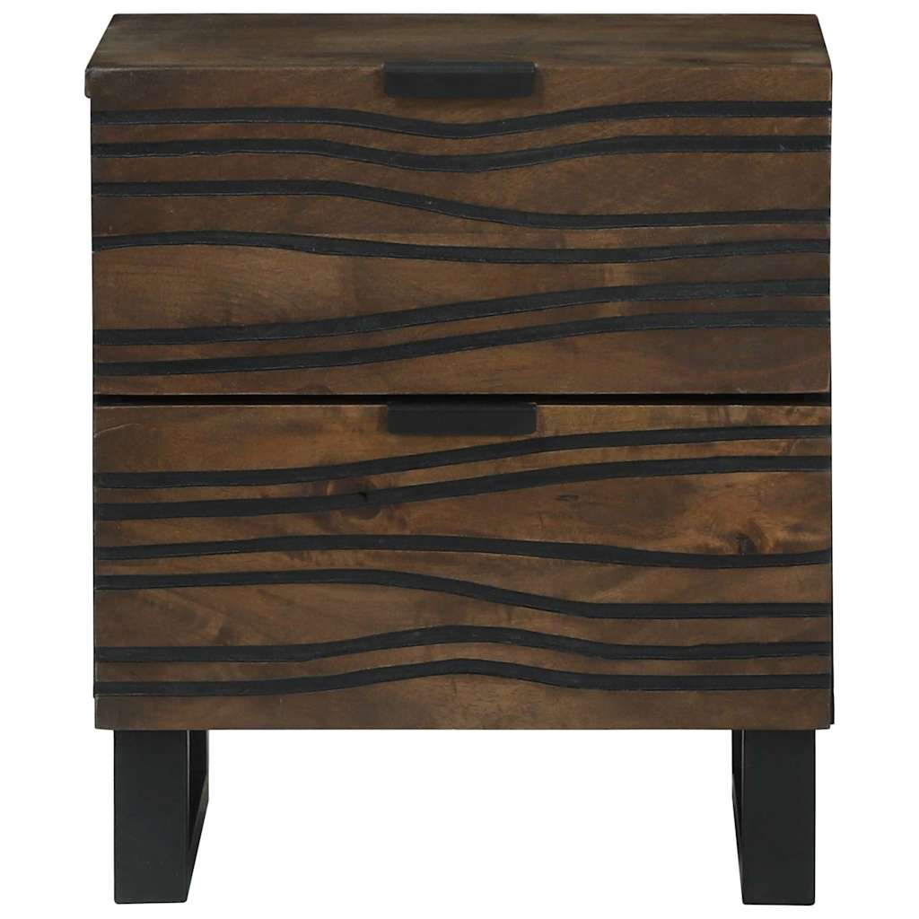 vidaXL Bedside Cabinet 2 pcs Walnut 40 x 33 x 46 cm Engineered Wood