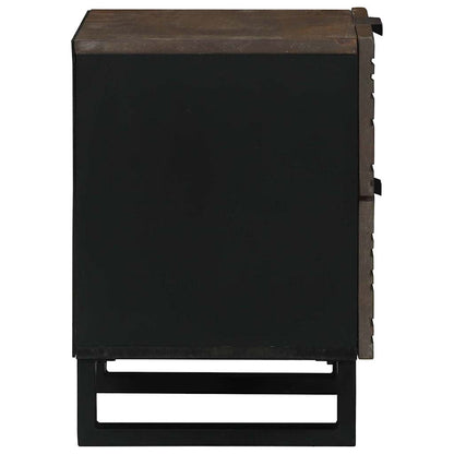 vidaXL Bedside Cabinet 2 pcs Walnut 40 x 33 x 46 cm Engineered Wood